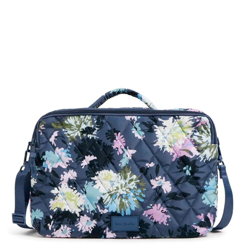 Vera Bradley Ultralight Laptop Crossbody Chrysanthemum Crush Bag New $119